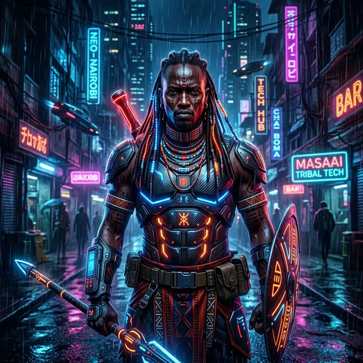 Neon-Cyberpunk-Stil